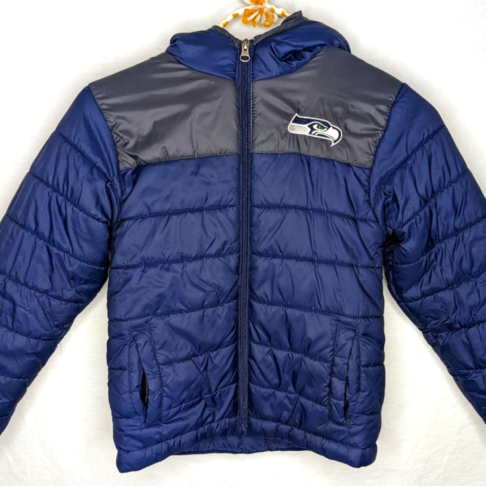 Seahawks kids puffer coat